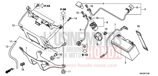 BATTERIE NC700XAC de 2012